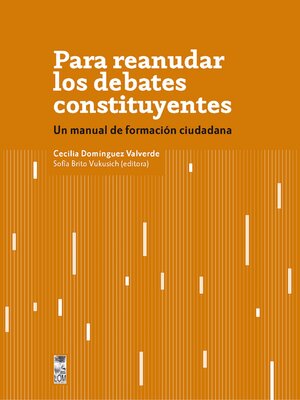 cover image of Para reanudar los debates constituyentes
